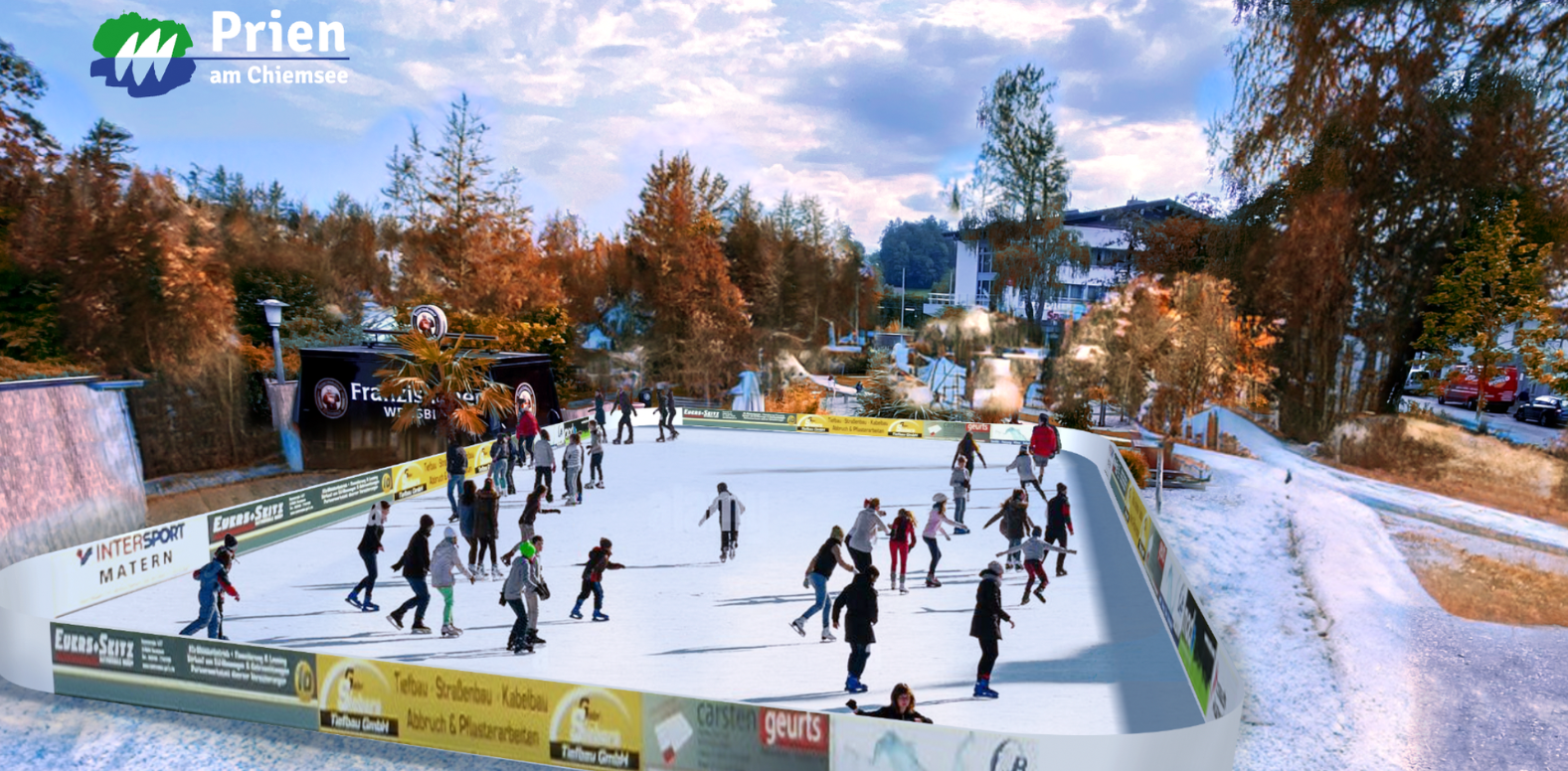 Ki Generiertes Eisbahn Motiv Prien